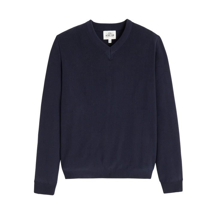 Pull-Over bleu marine mixte collège du Blanc Mesnil – VALENTIN